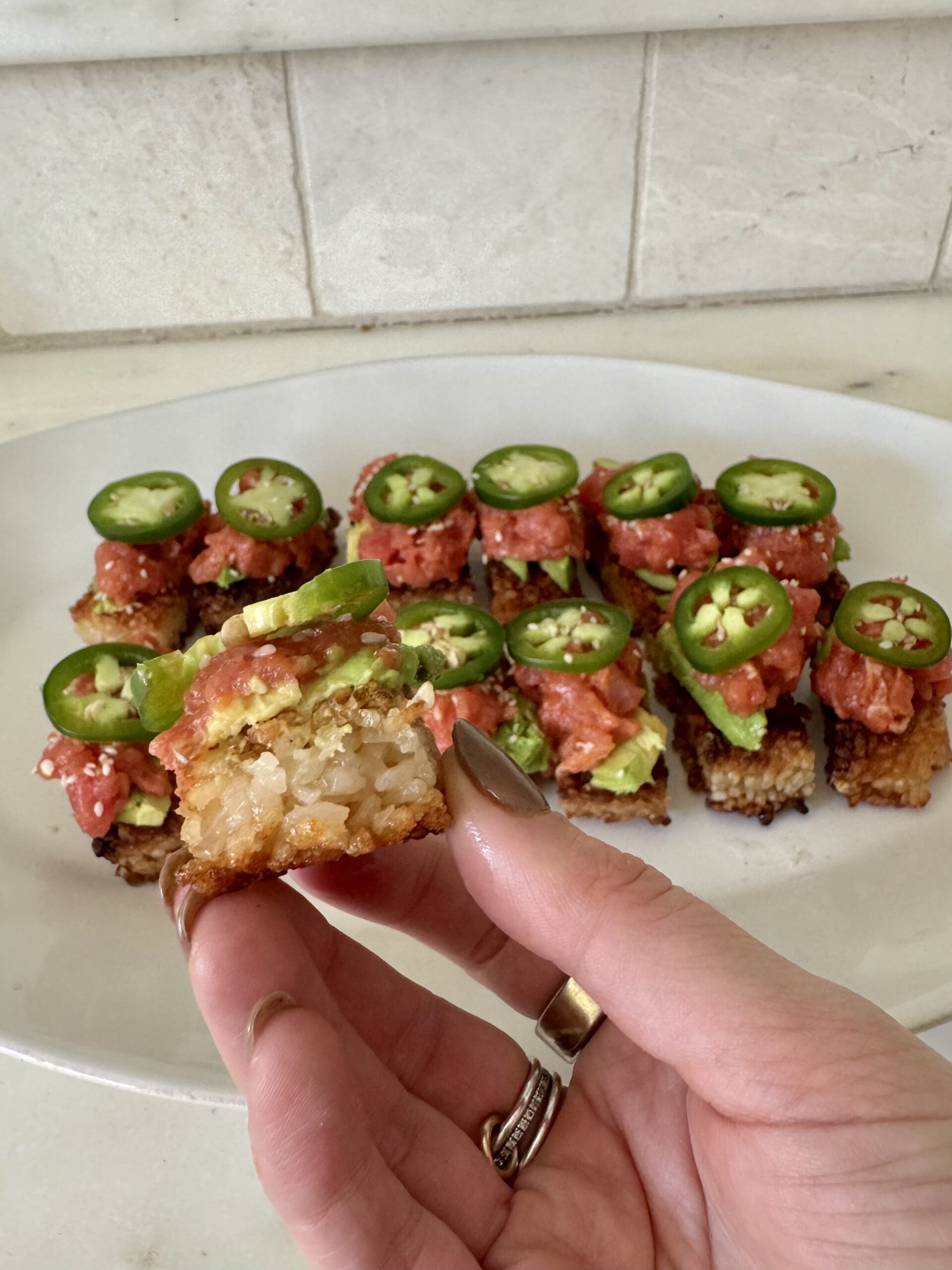 Spicy Tuna Crispy Rice - Megan Nash Health
